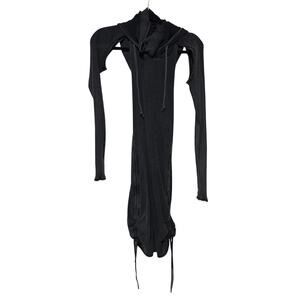 Dolls Kill Darker Ways Ribbed Hooded Dress L